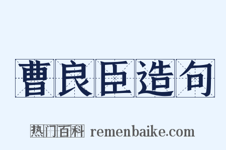 曹良臣造句是什么意思的图片